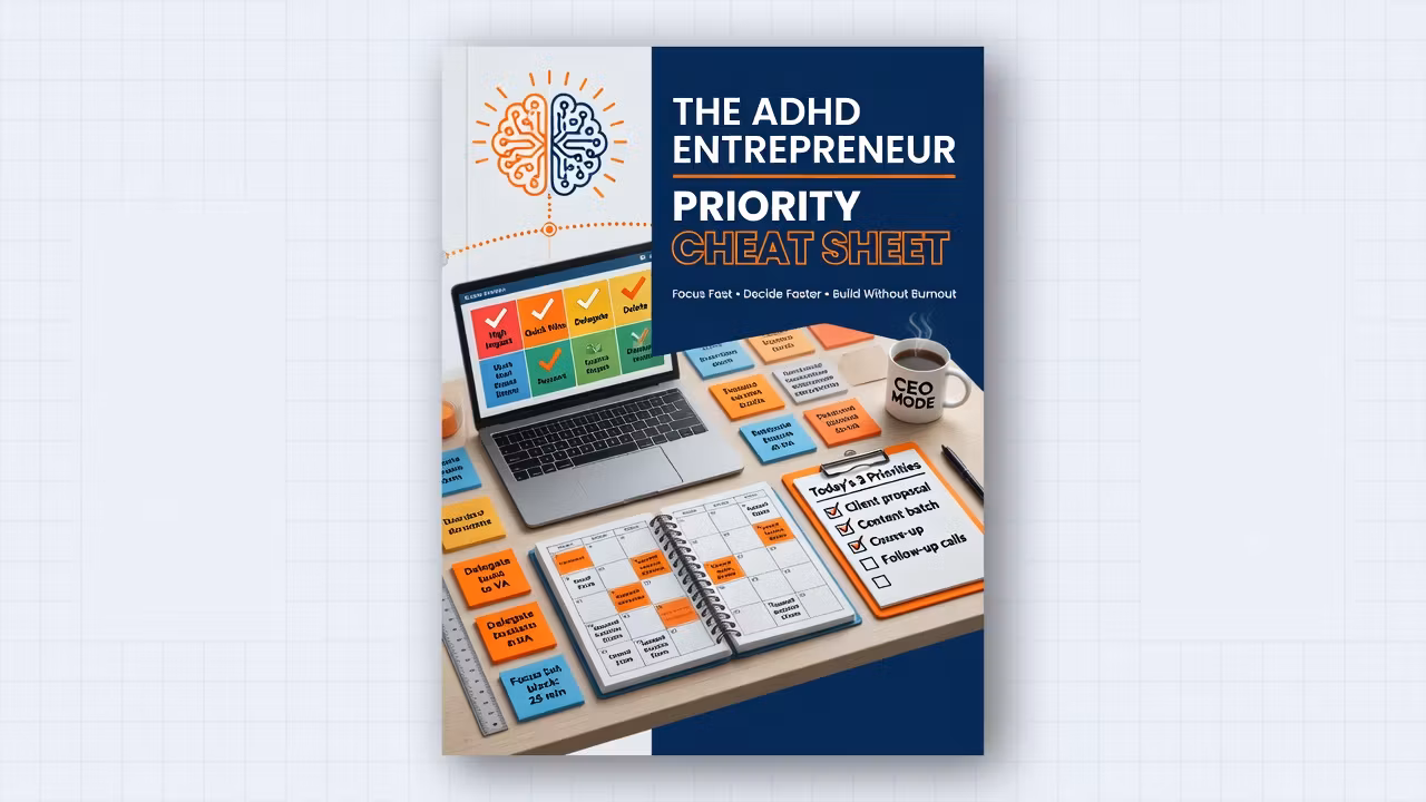 The ADHD Entrepreneur Priority Cheat Sheet