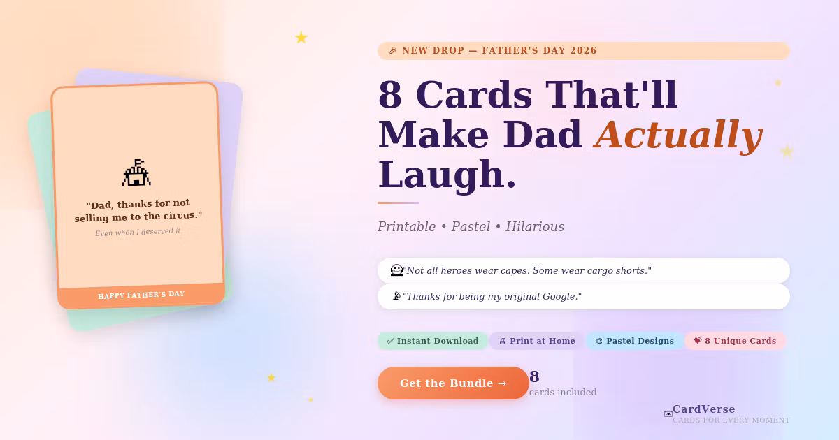 Father’s Day Printable Cards 