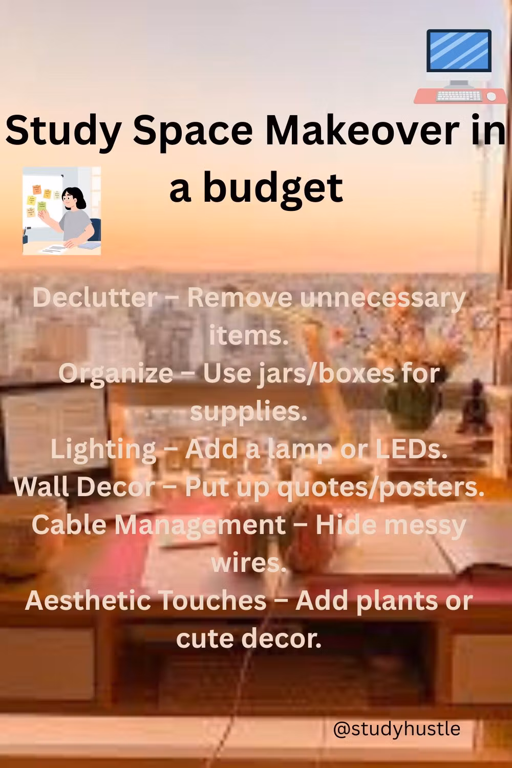 Study Space Makeover (In a Budget)