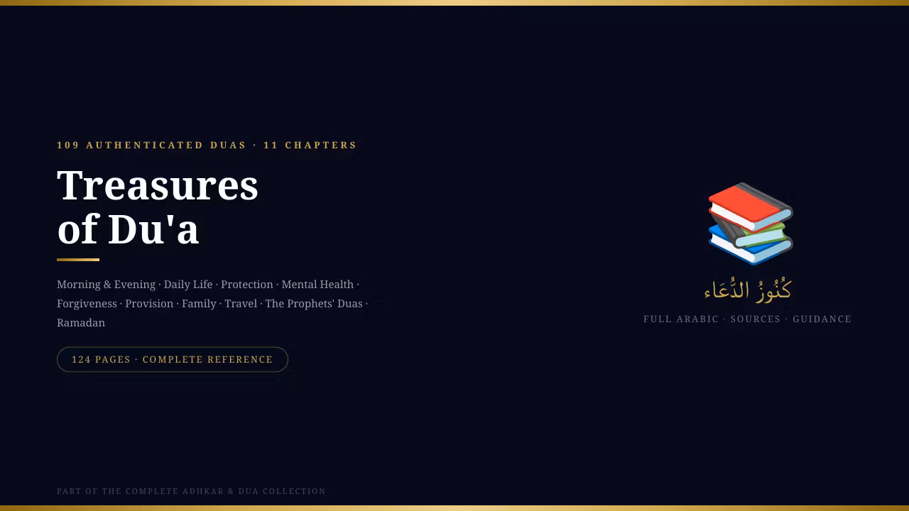 Treasures of Du'a — The Complete Authentic Supplications Guide