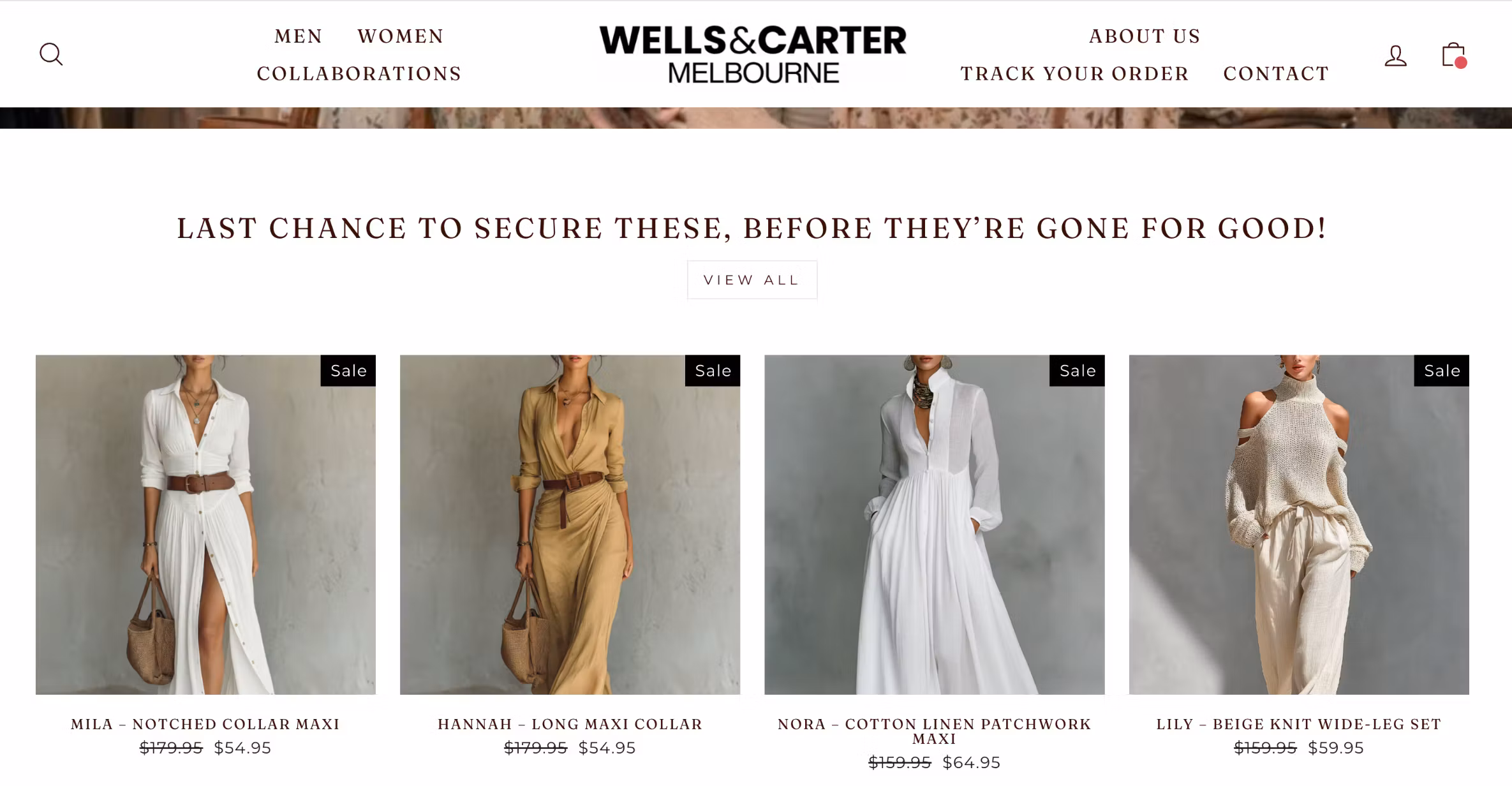 Wells & Carter — Prebuilt Fashion Brand — $499