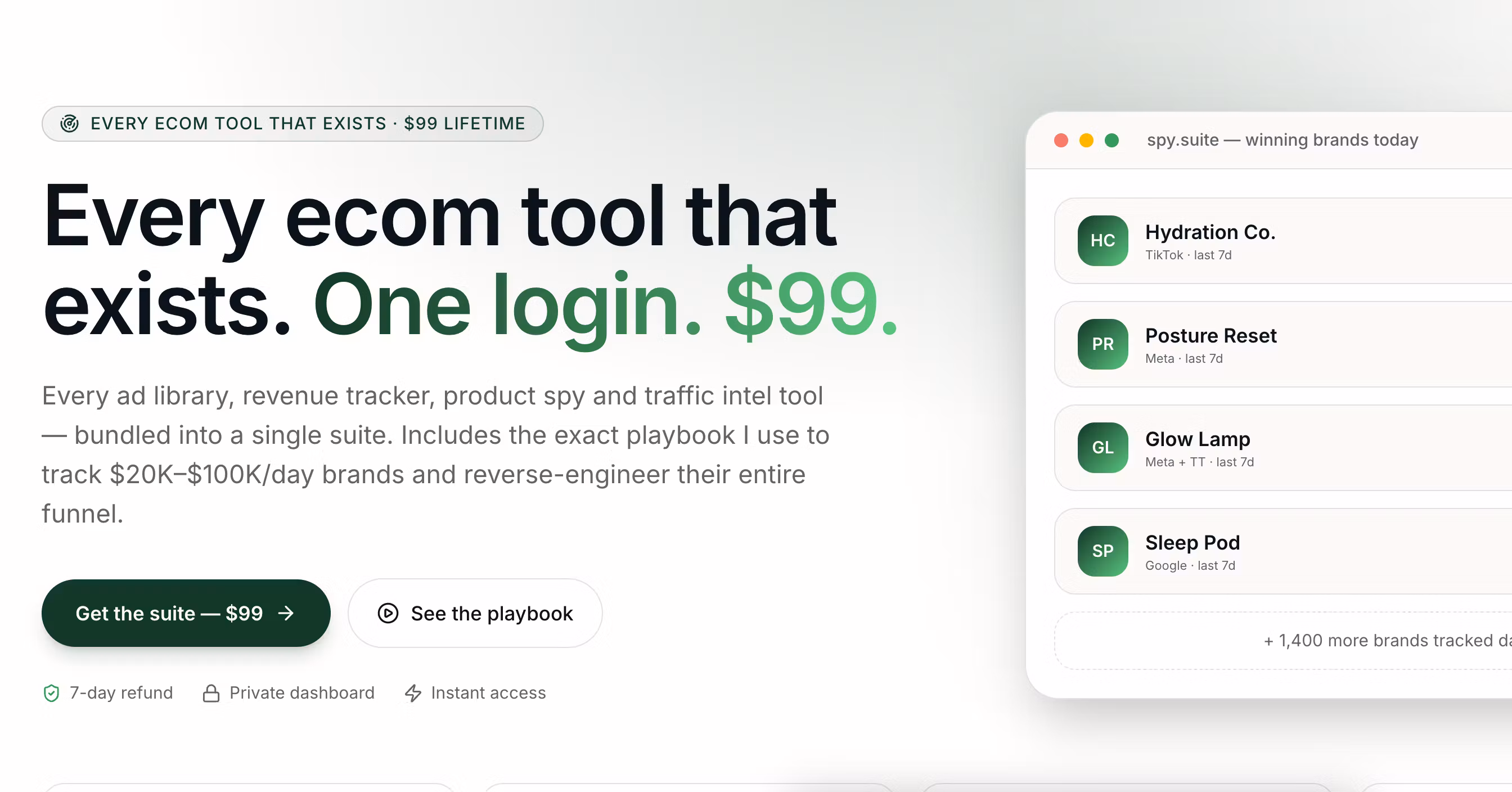 Spy Tool Suite — $99