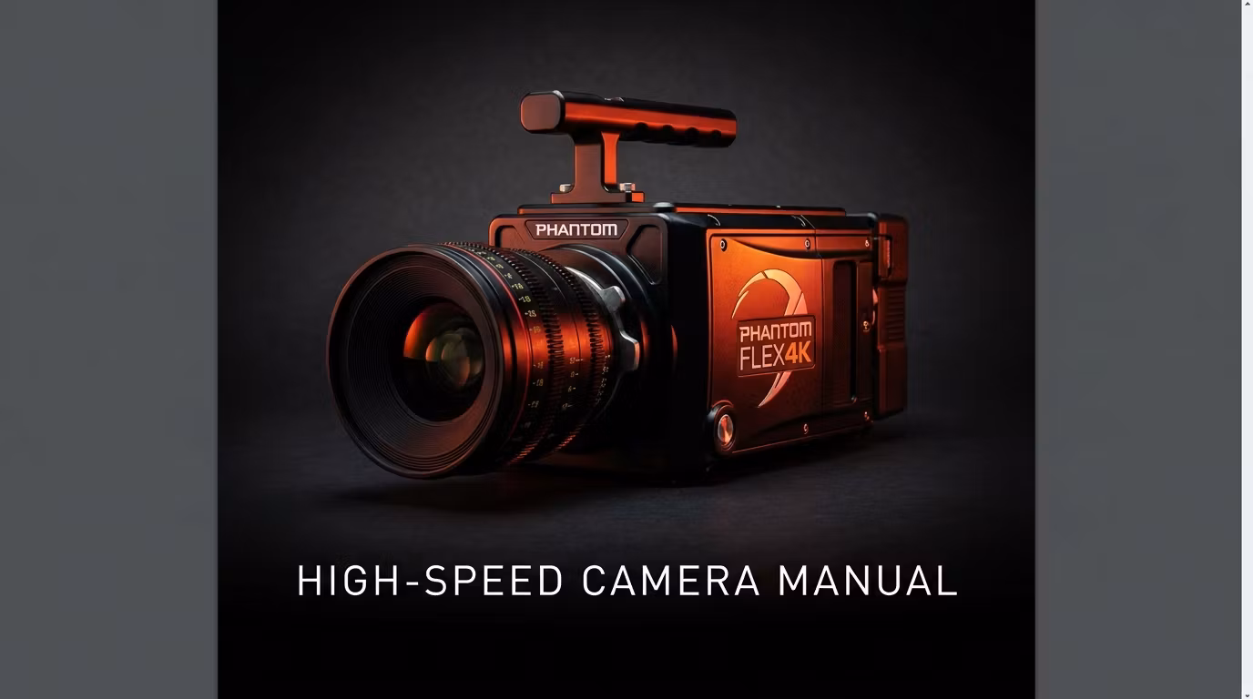 Phantom Flex4K — High-Speed Imaging Manual