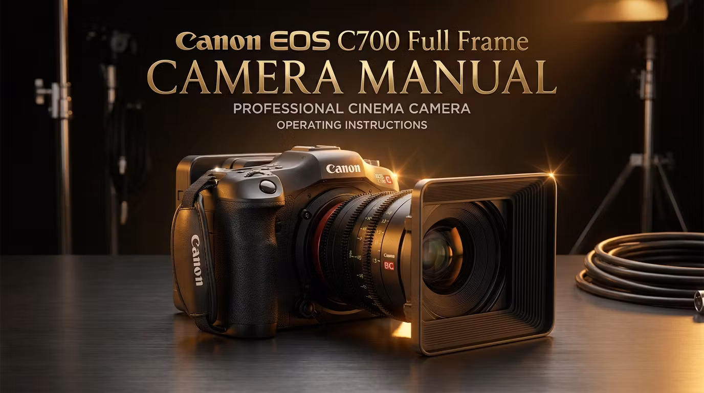 Canon EOS C700 FF — Full-Frame Production Manual