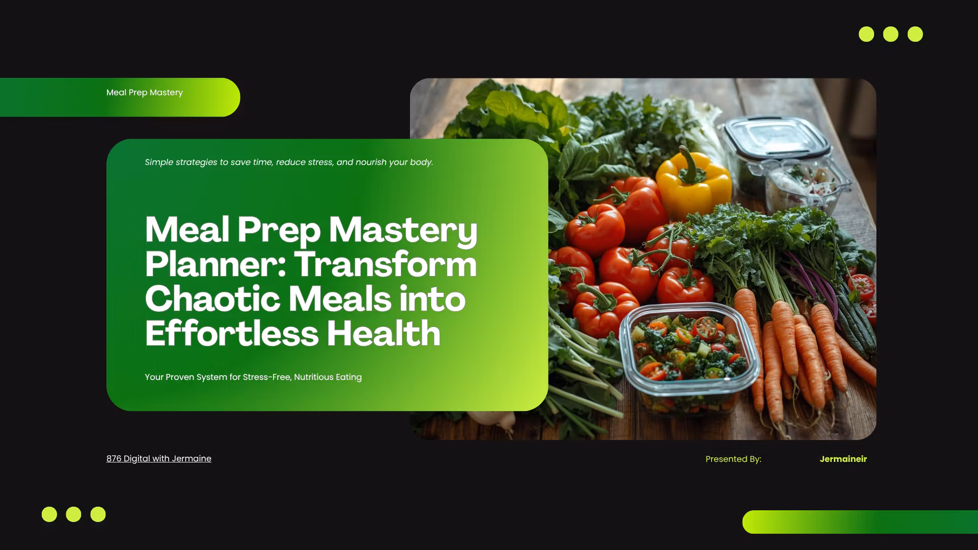 Meal Prep Mastery Planner