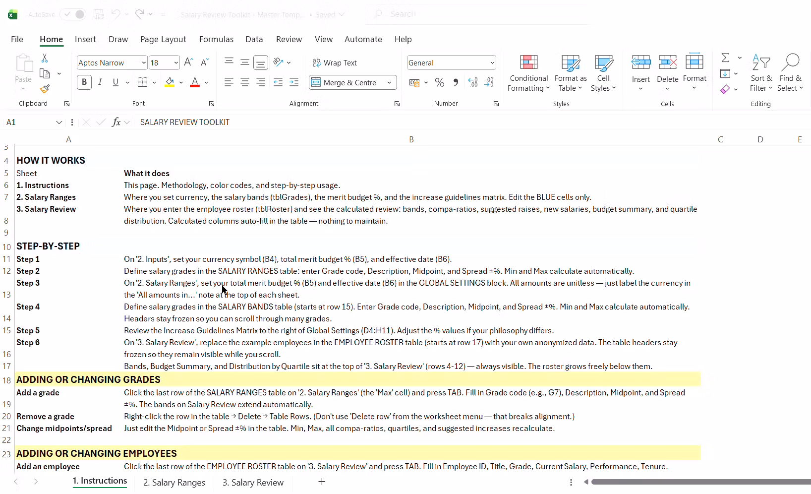 Salary Review Toolkit