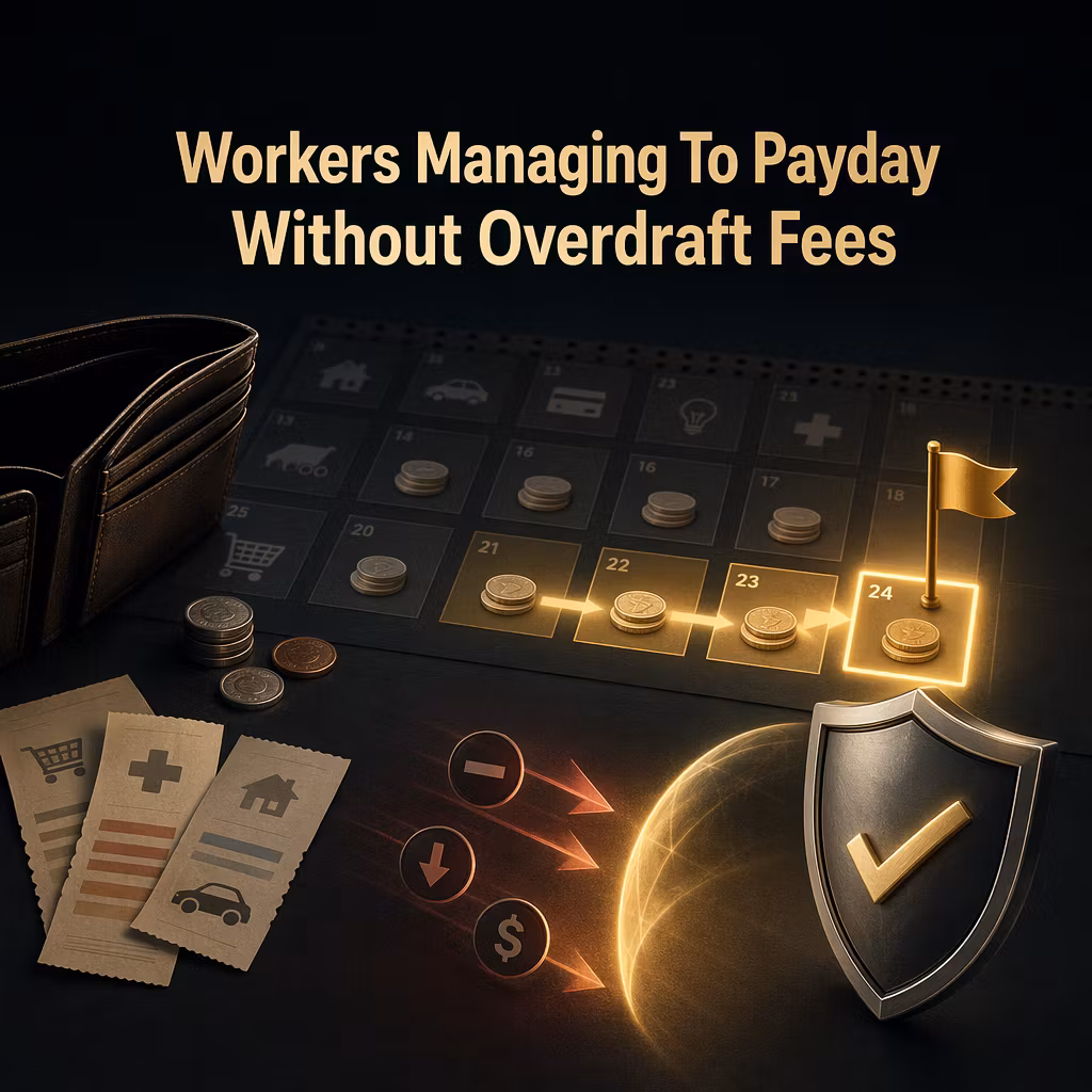 Workers Managing To Payday Without Overdraft Fees by ADEIZA