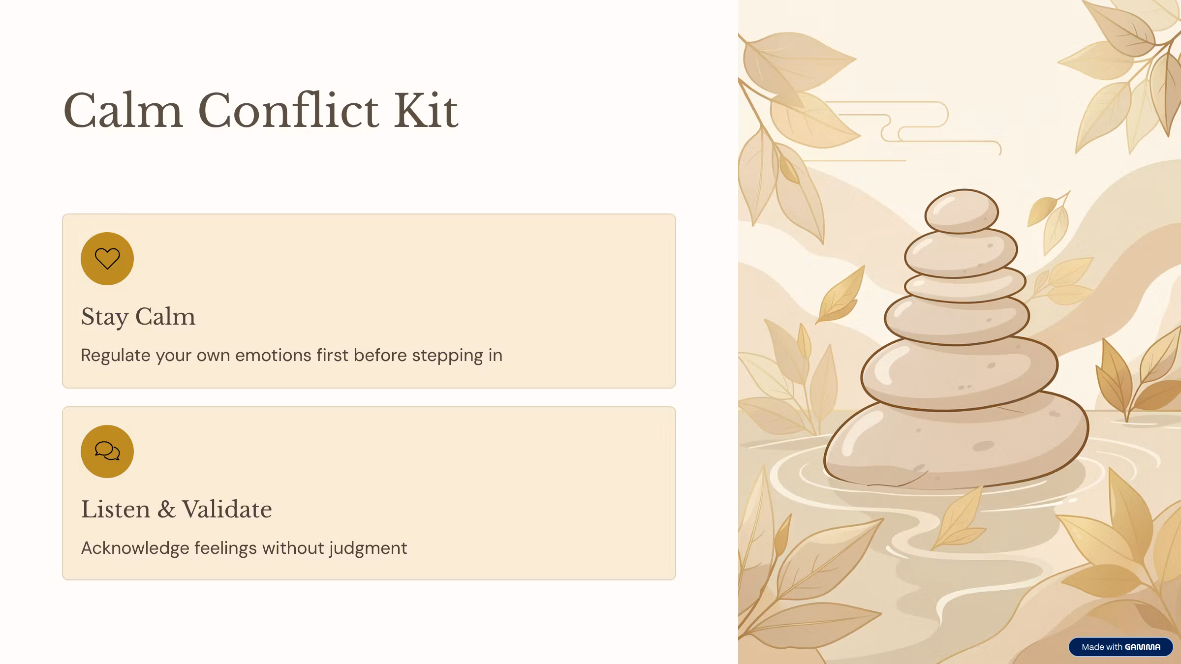 Calm Response Kit