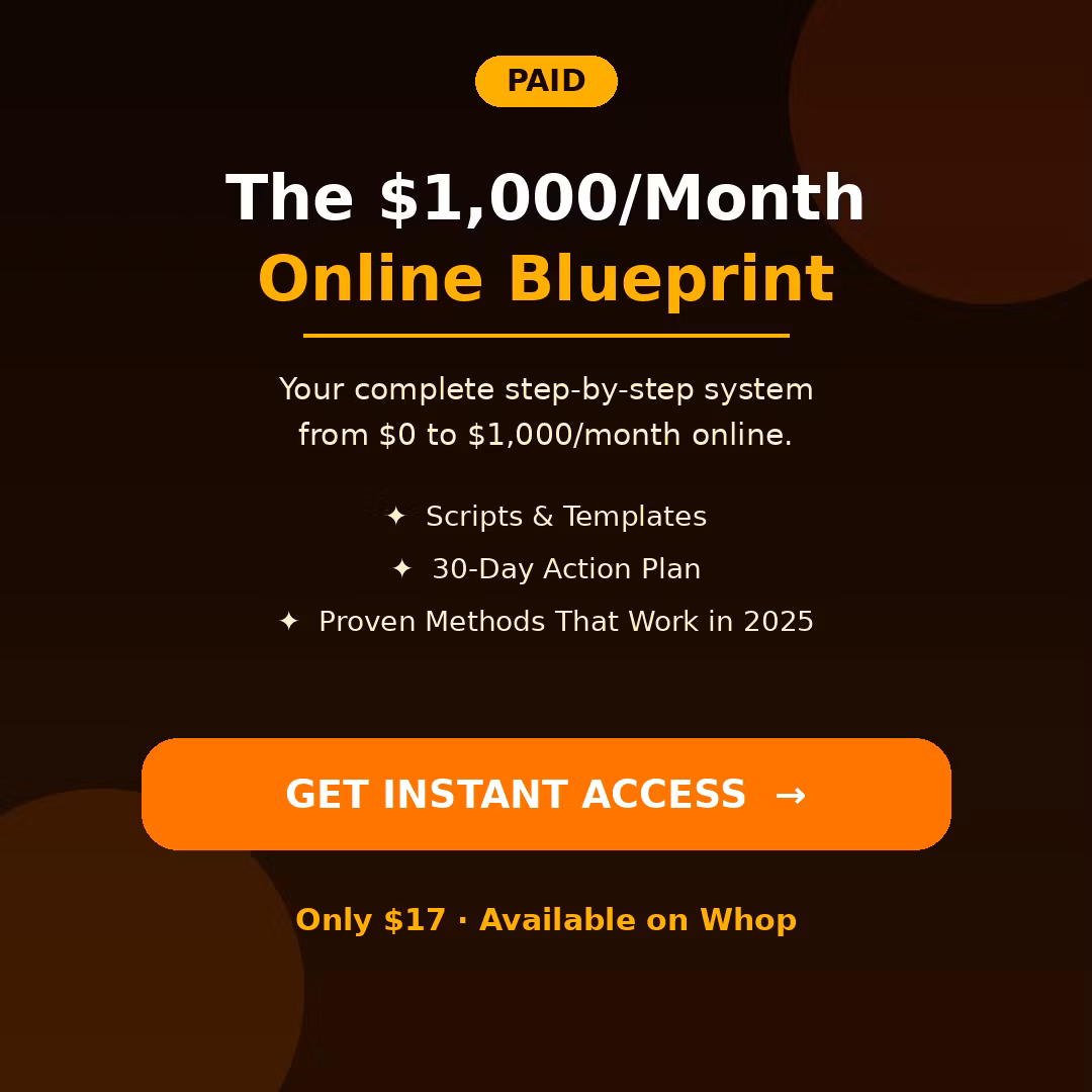 $1K Online Blueprint