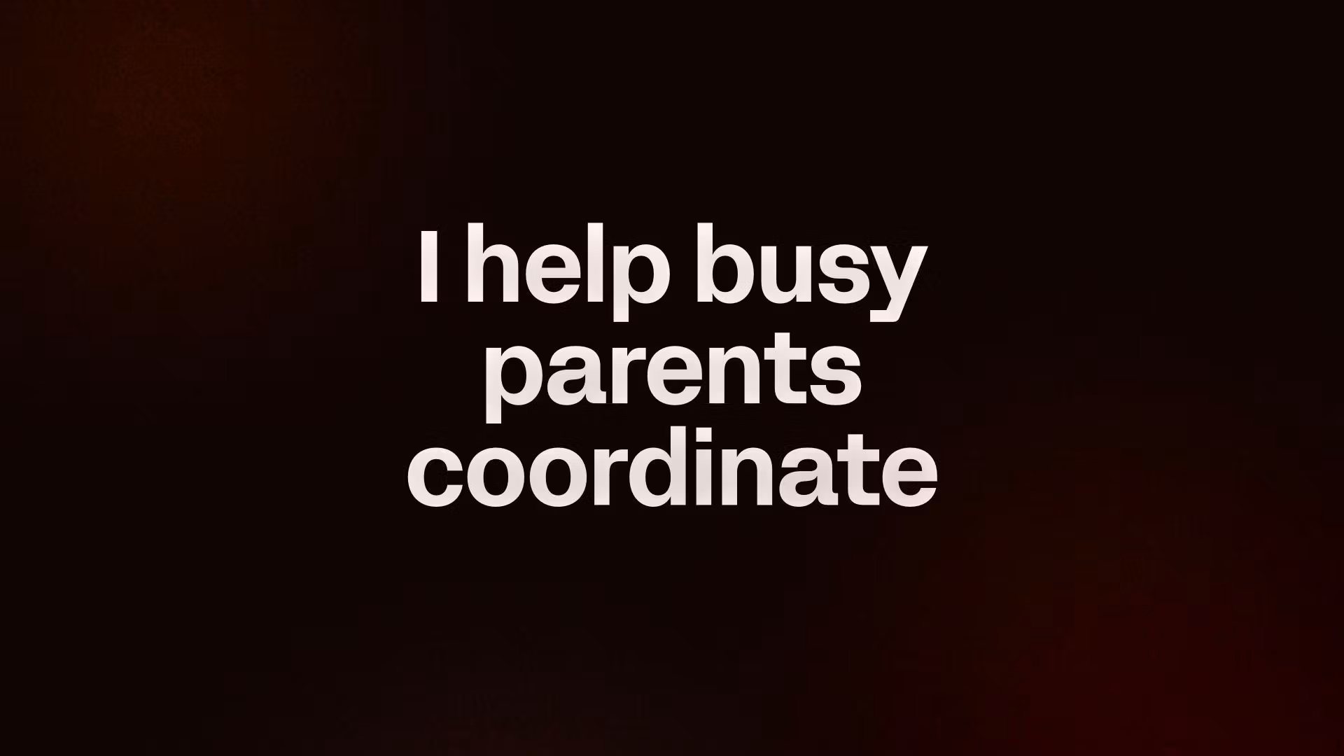 busy parents coordinate plan
