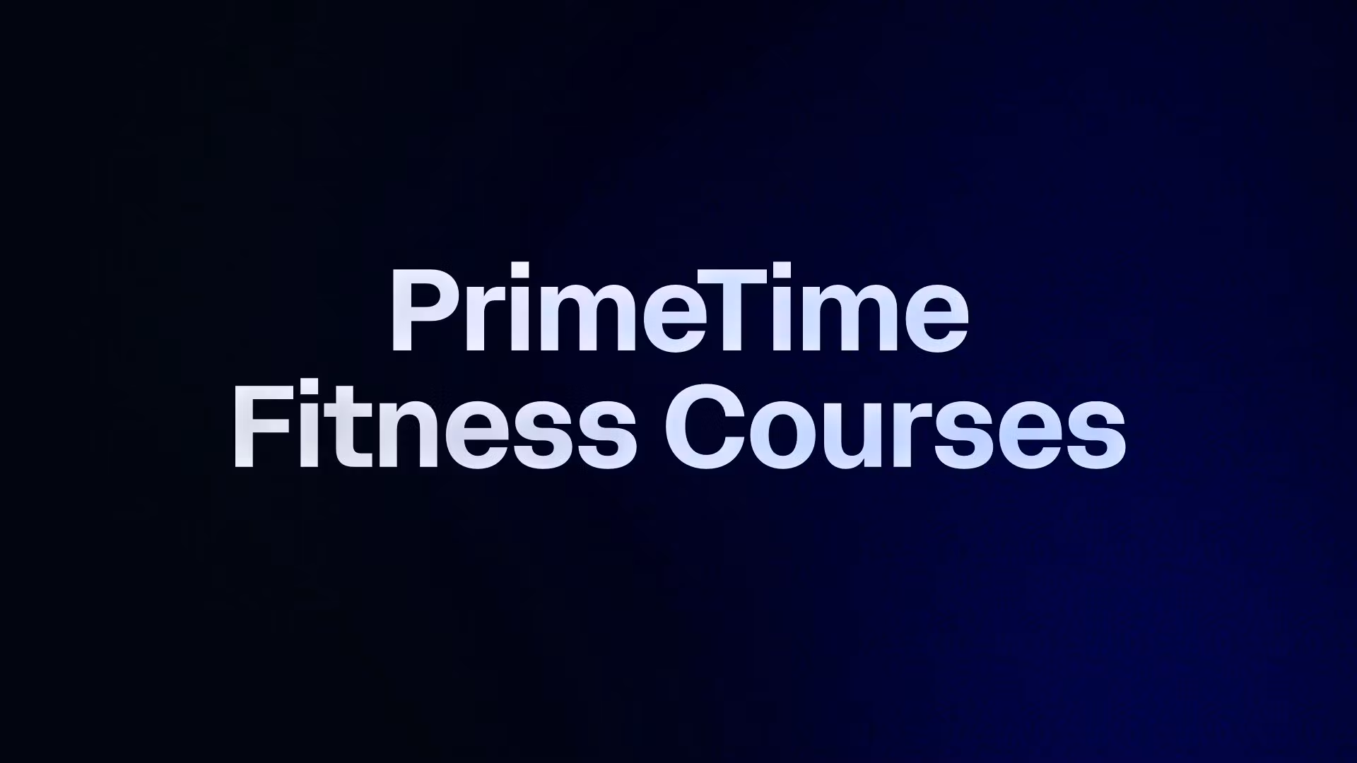PrimeTime Fitness Courses 