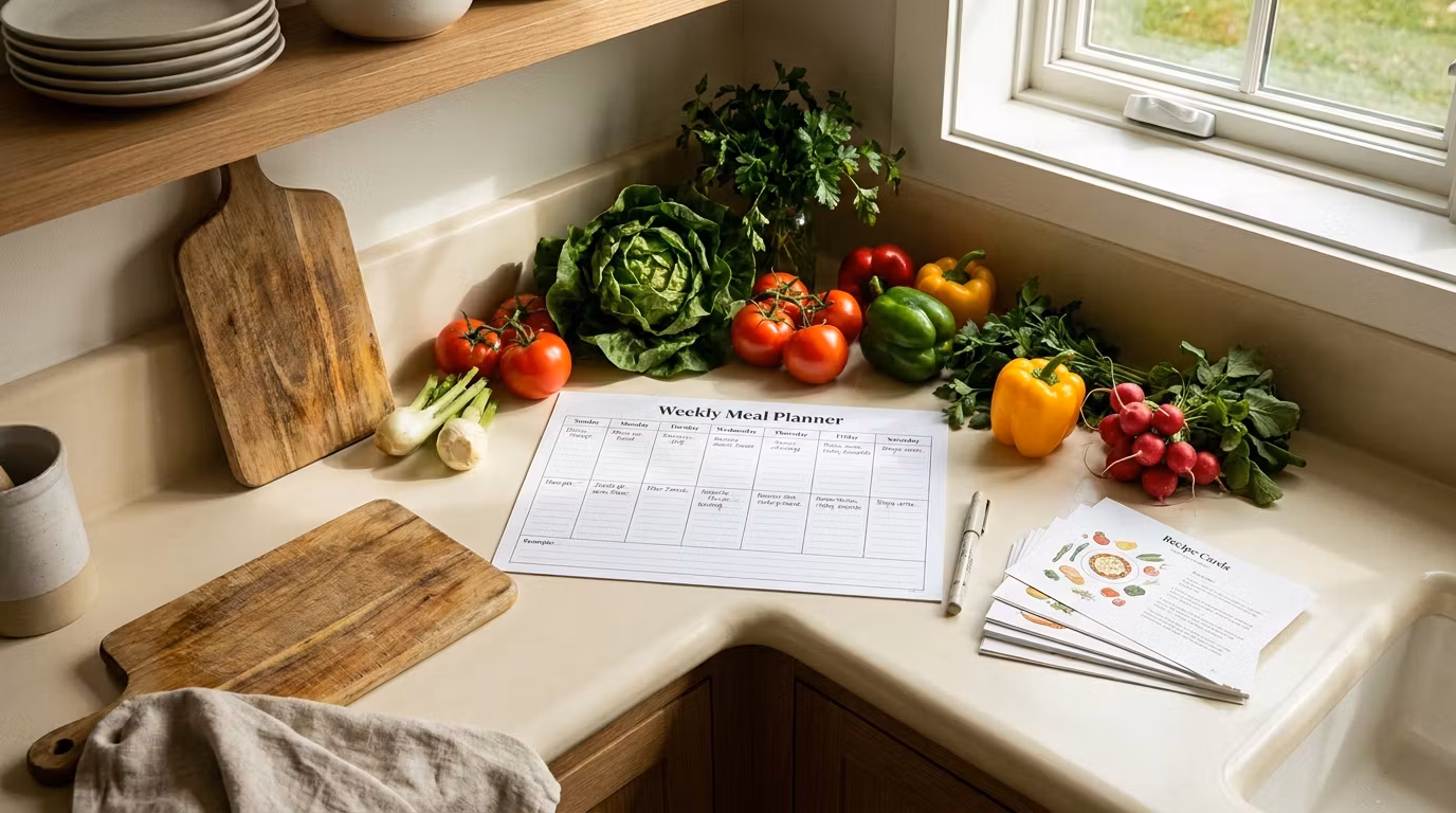 Weekly Dinner Plan Cheat Sheet