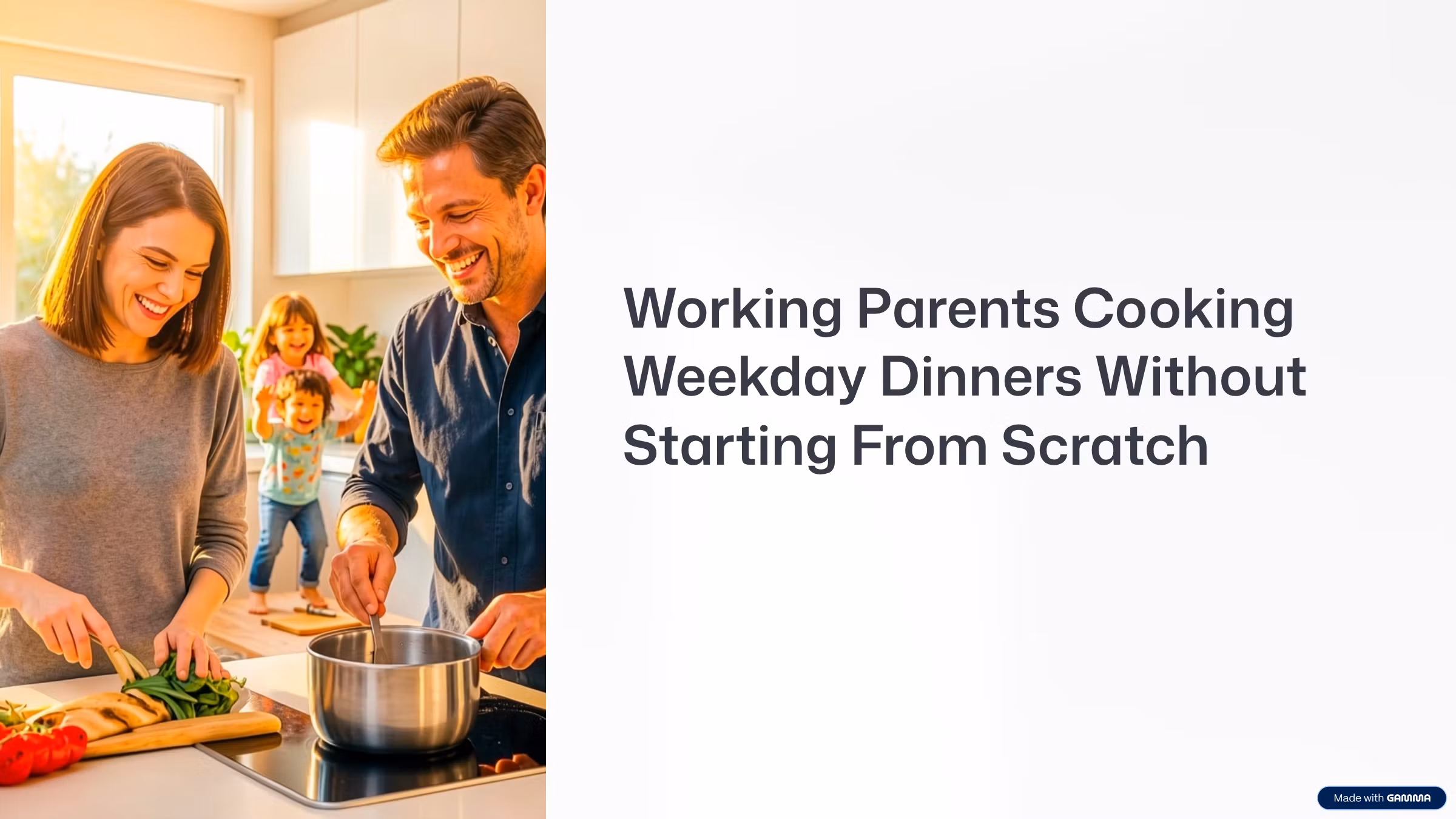Working Parents Cooking Weekday Dinners 