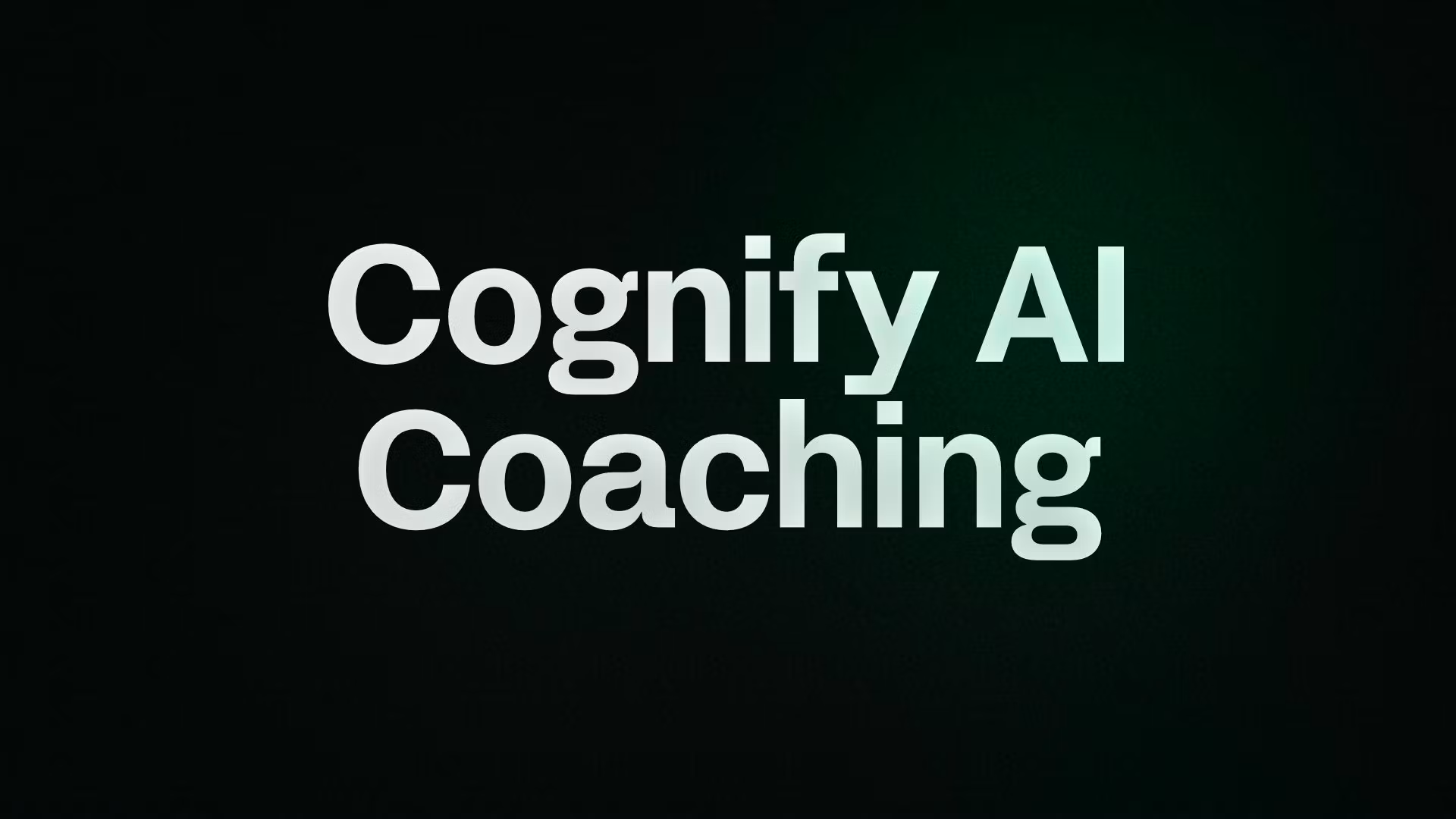 Cognify AI Coaching