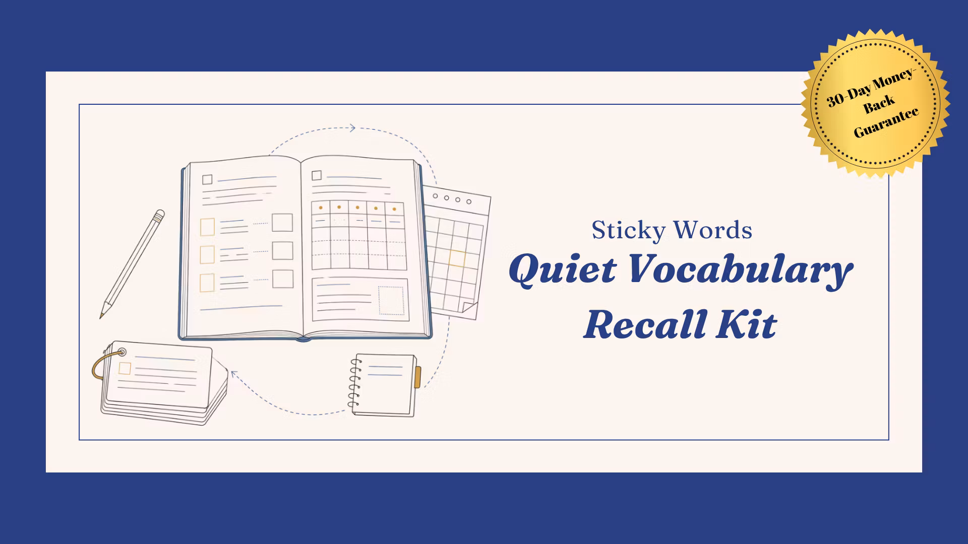 Quiet Vocabulary Recall Kit 