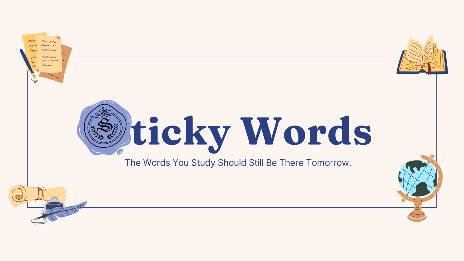 Sticky Words