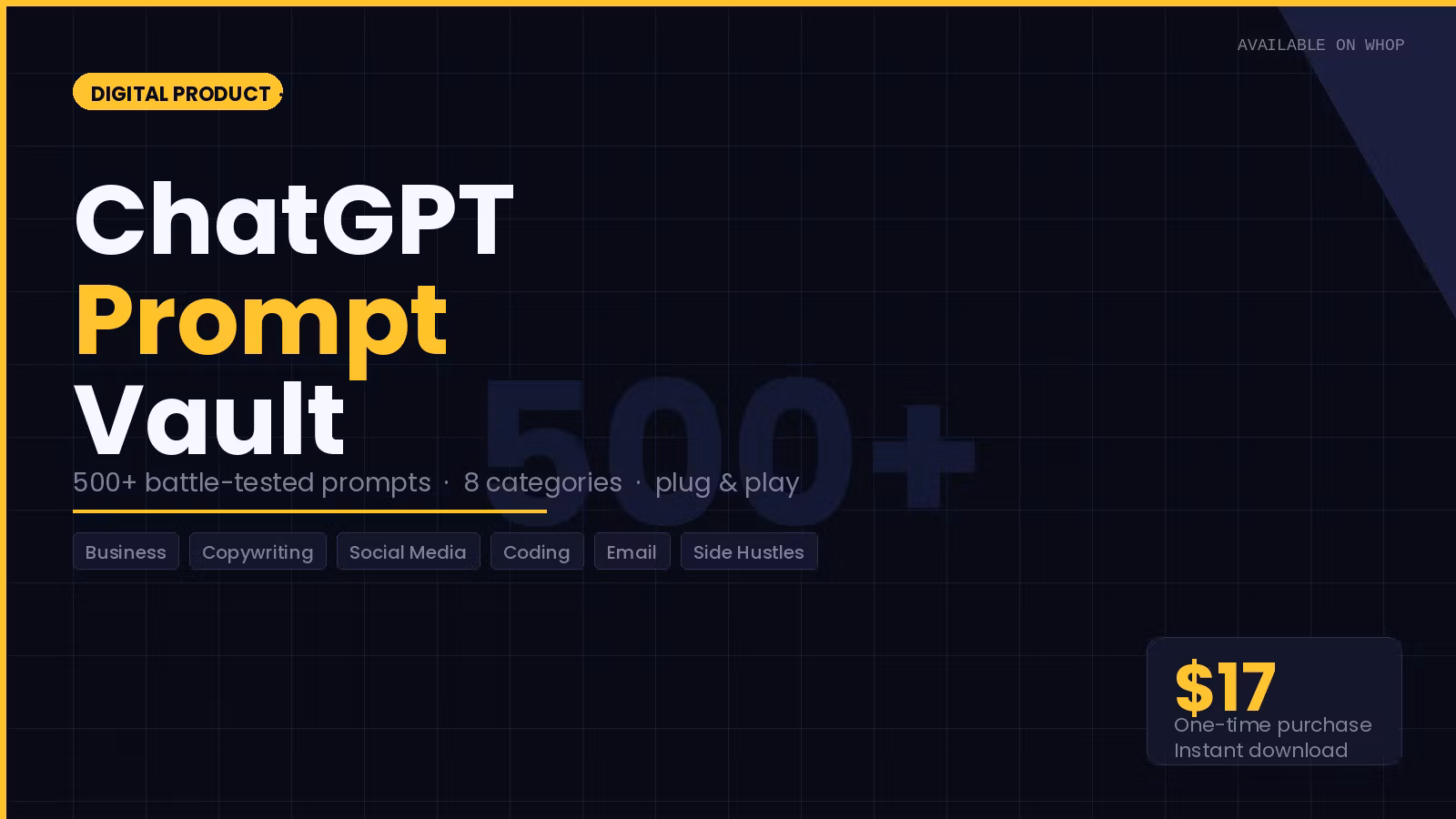 ChatGPT Prompt Vault
