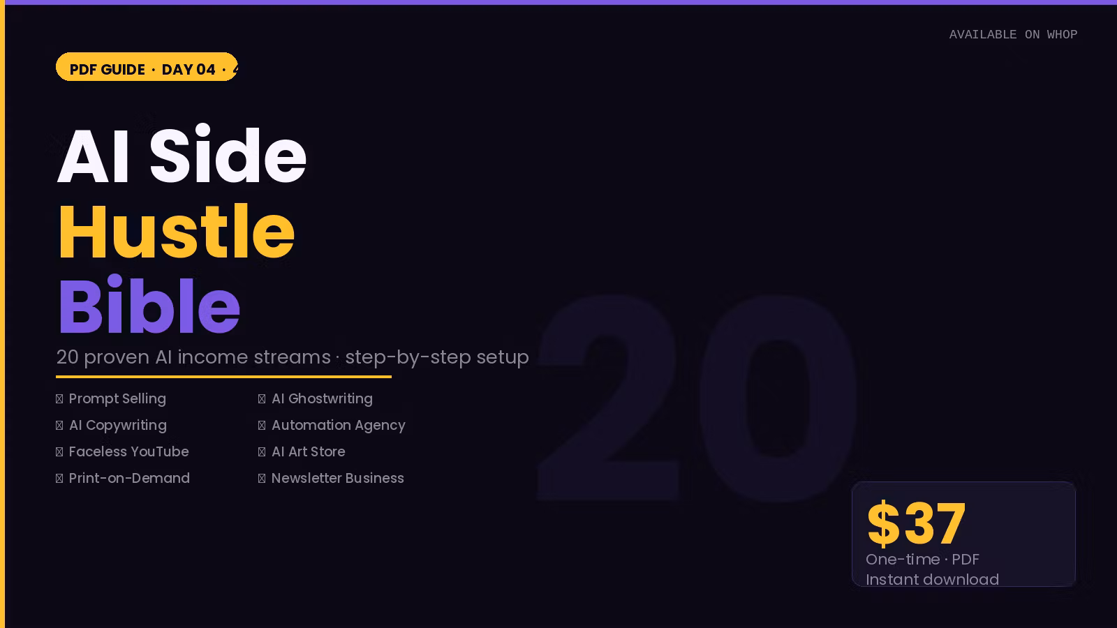 AI Side Hustle Bible 