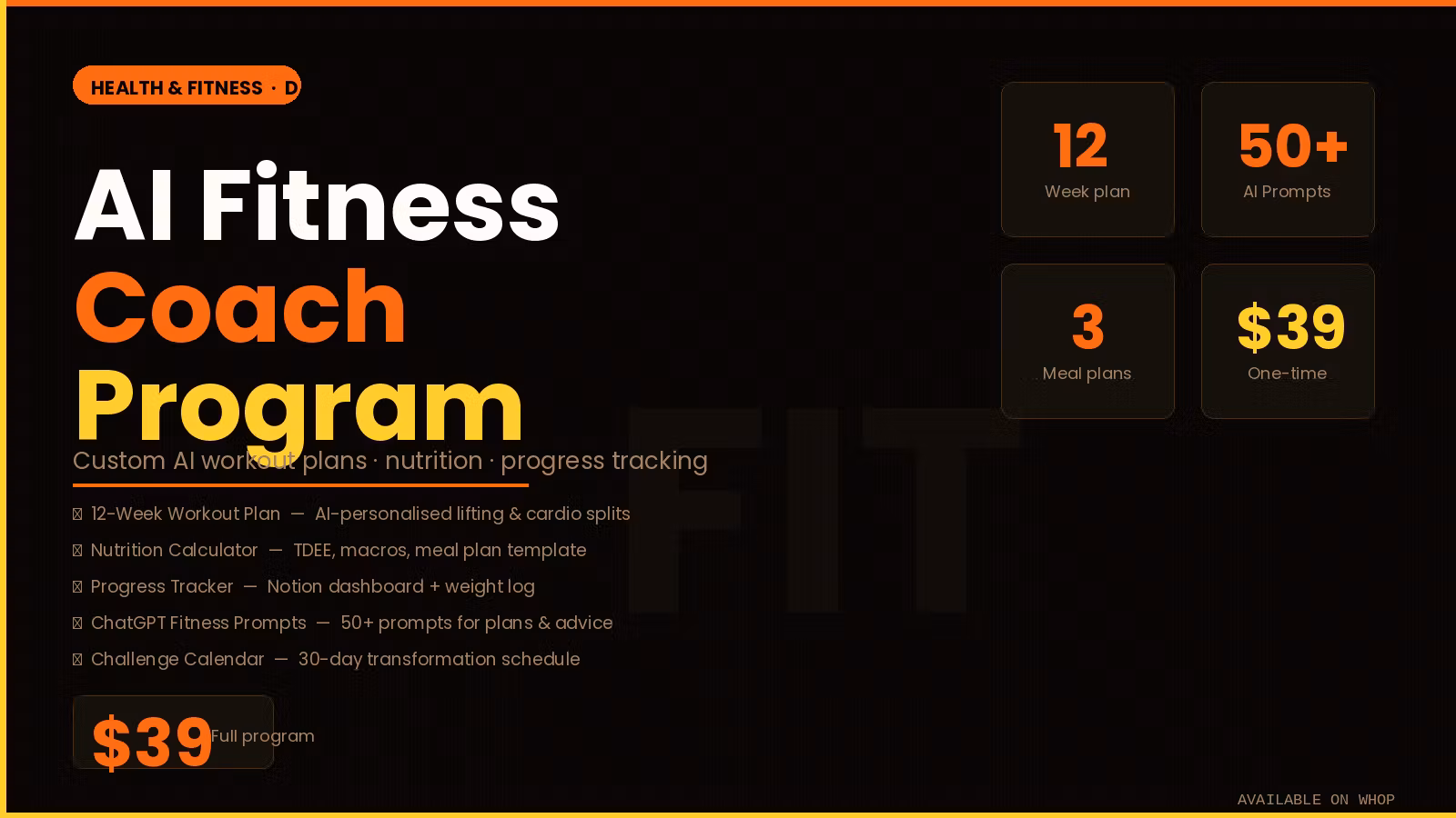 AI Fitness Coach Program