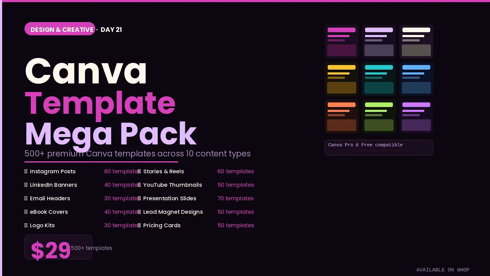 Canva Template Mega Pack