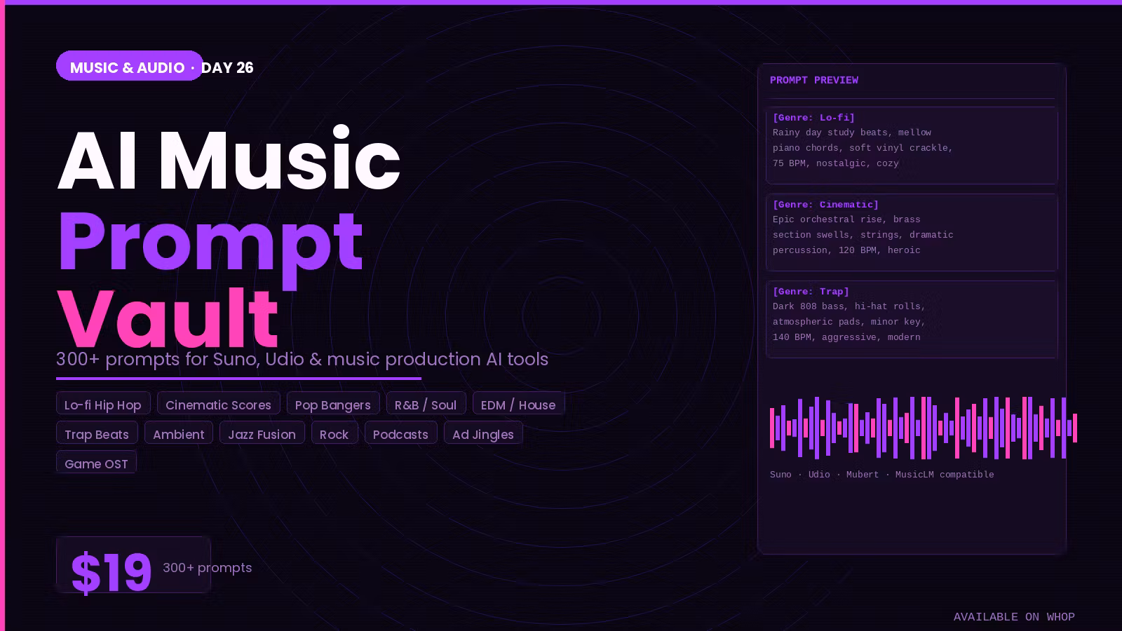AI Music Prompt Vault