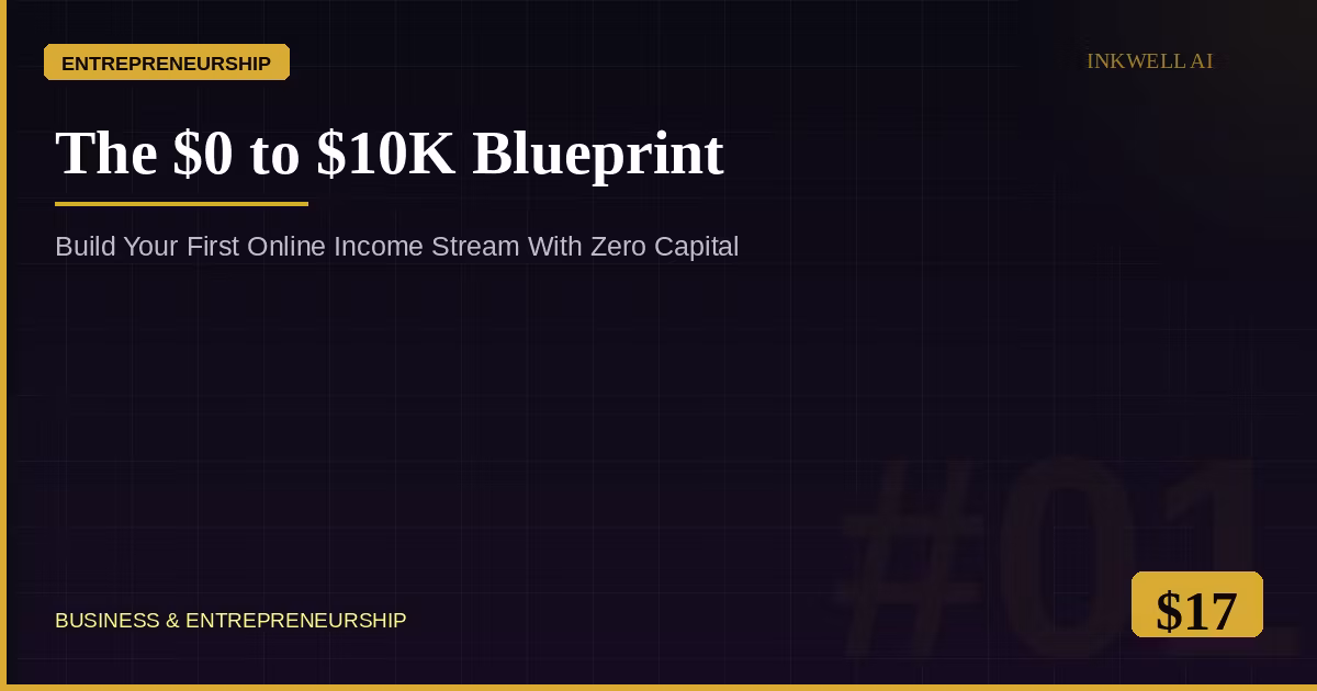The $0 to $10K Blueprint