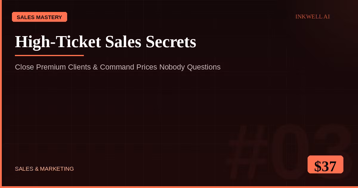 High-Ticket Sales Secrets