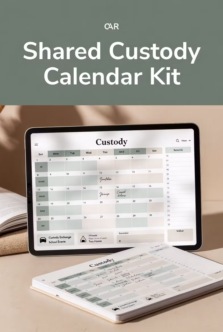 Shared Custody Calendar Kit