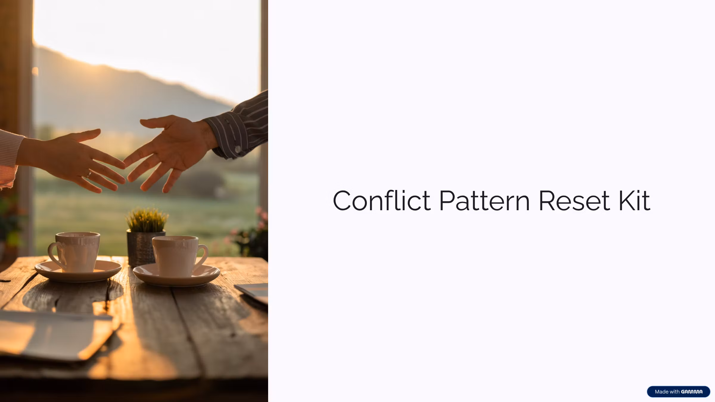 Conflict Pattern Reset Kit