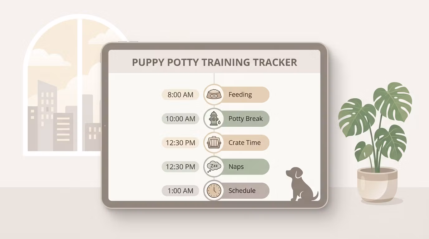 Apartment Puppy Potty Tracker