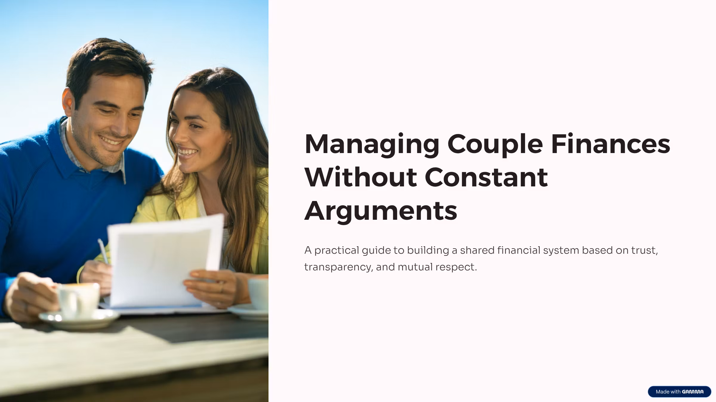 Couples Money Managing