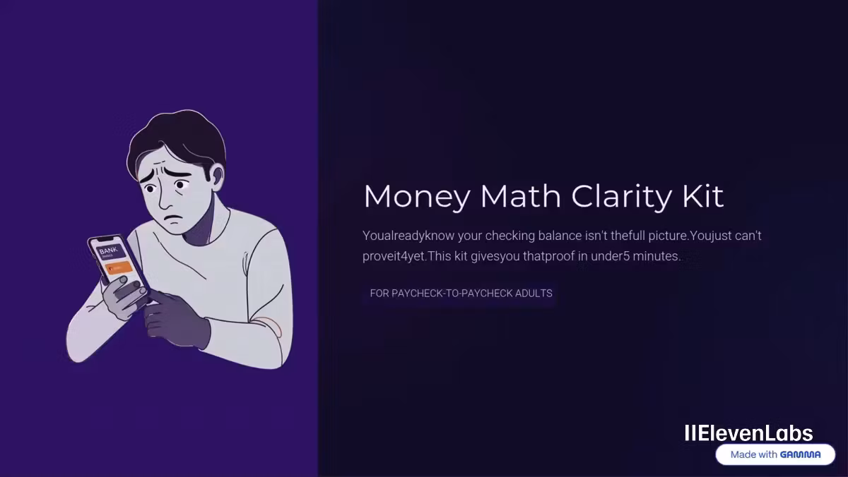 Why Your Money Math Keeps Lying To You Cheat Sheet
