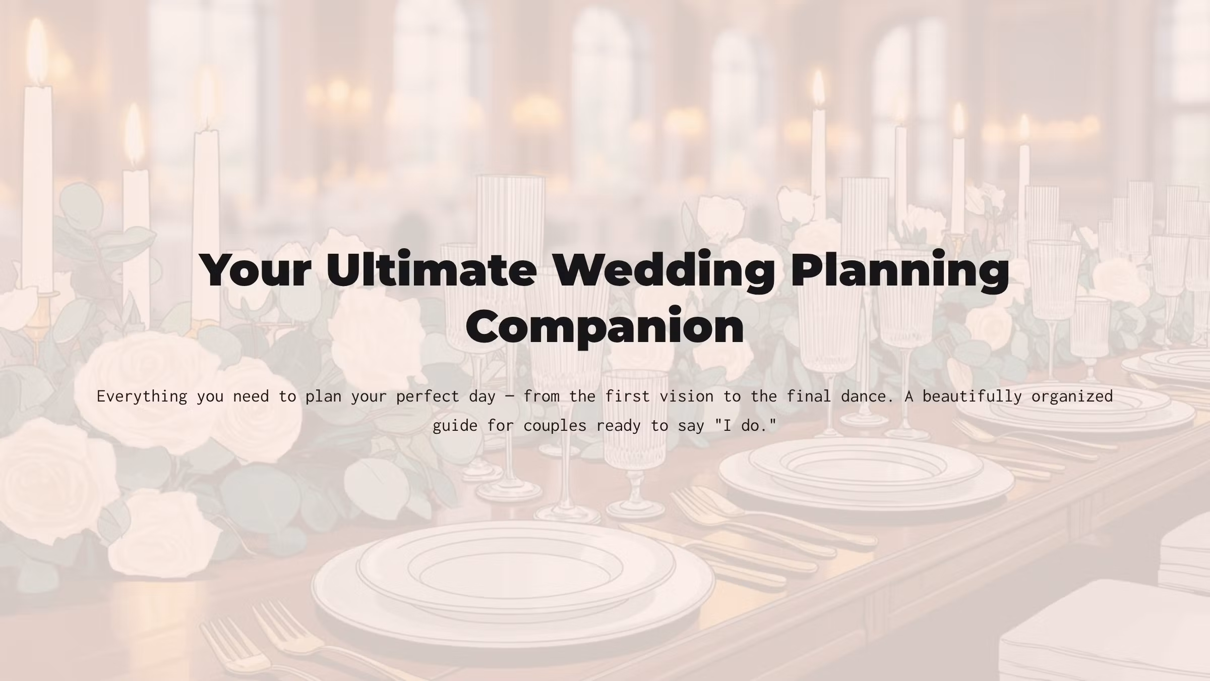 Your Ultimate Wedding Planning Companion
