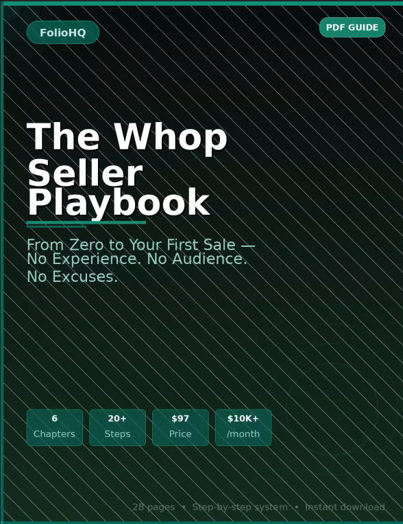 The Whop Seller Playbook