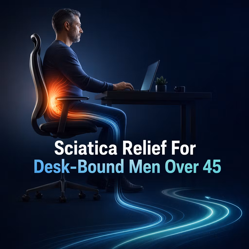 Deskbound Men Relieving Sciatica Flareups