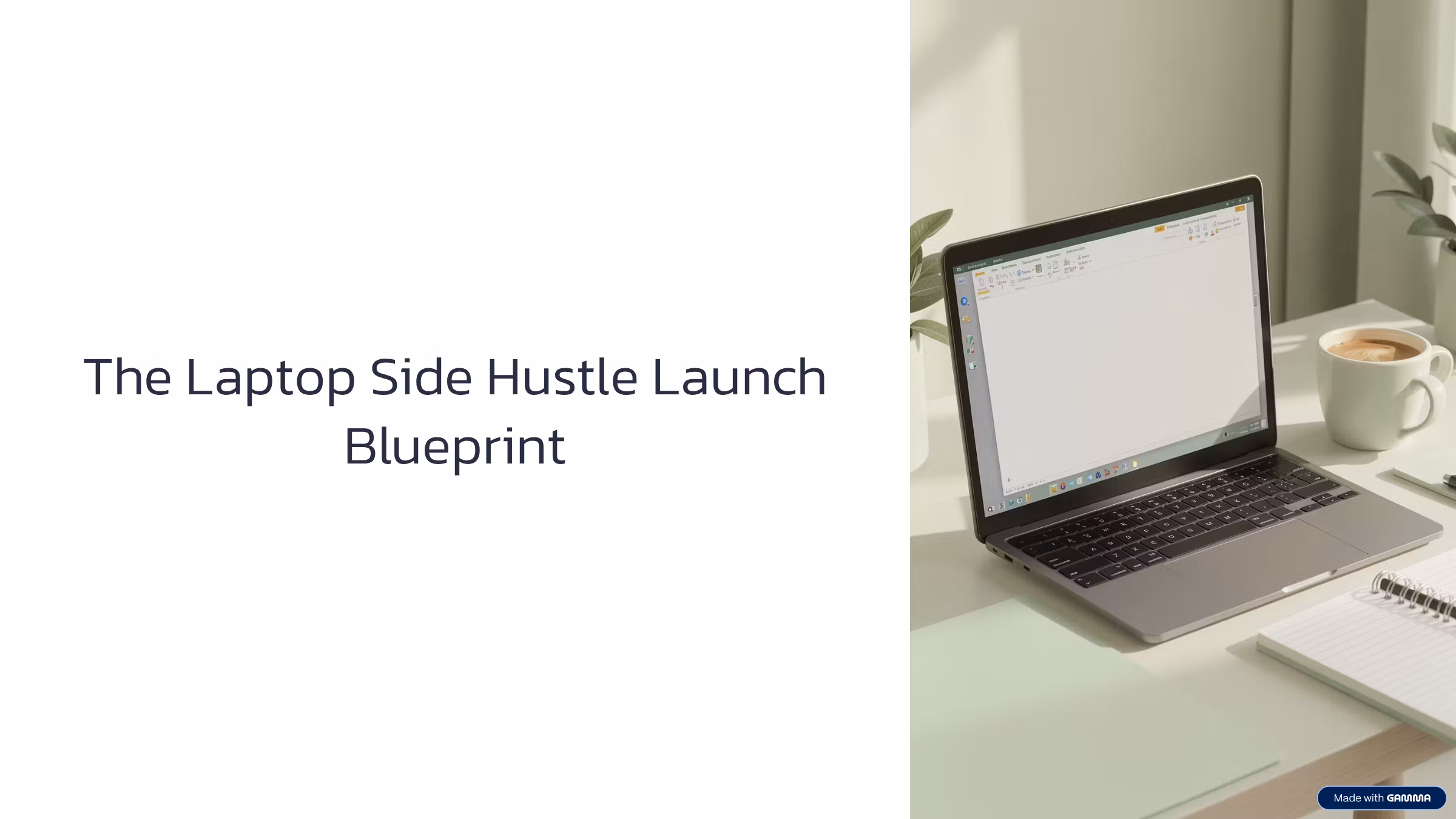 The Laptop Side Hustle Launch Blueprint