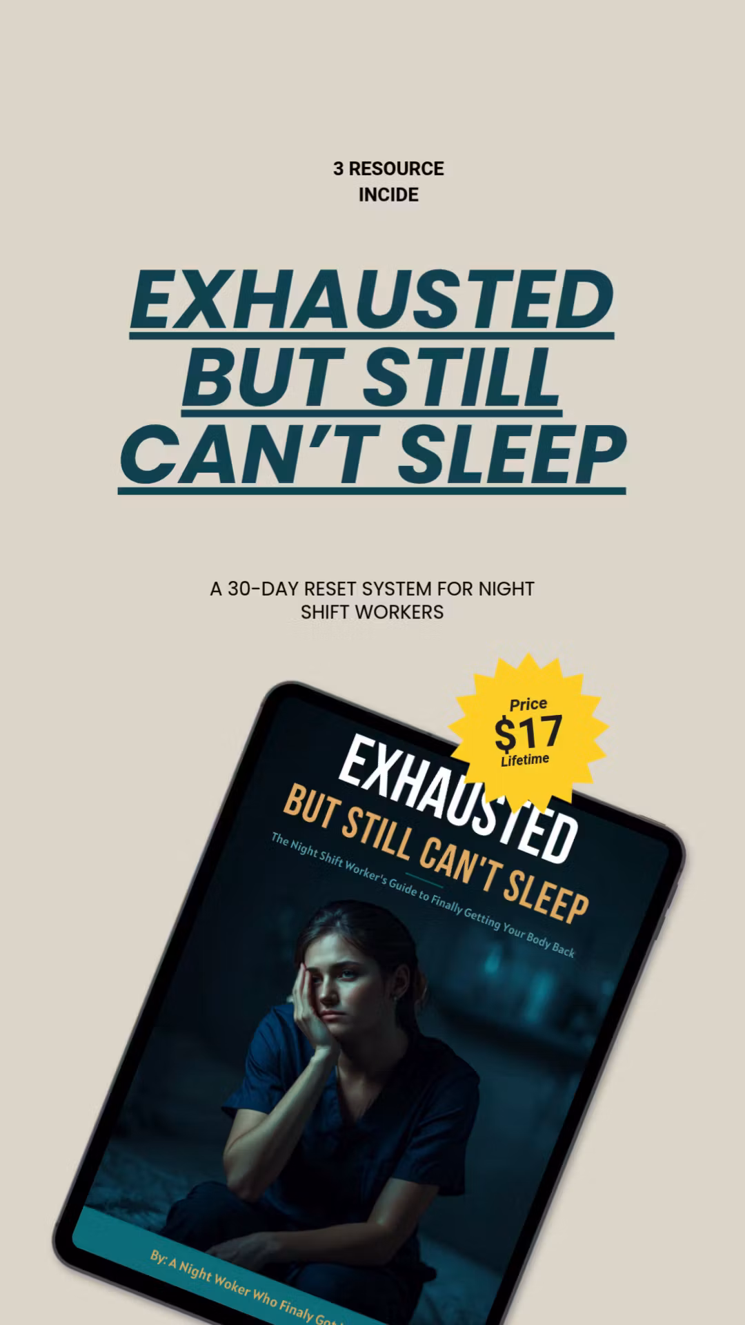 Exhausted But Still Can't Sleep — Night Shift Reset System