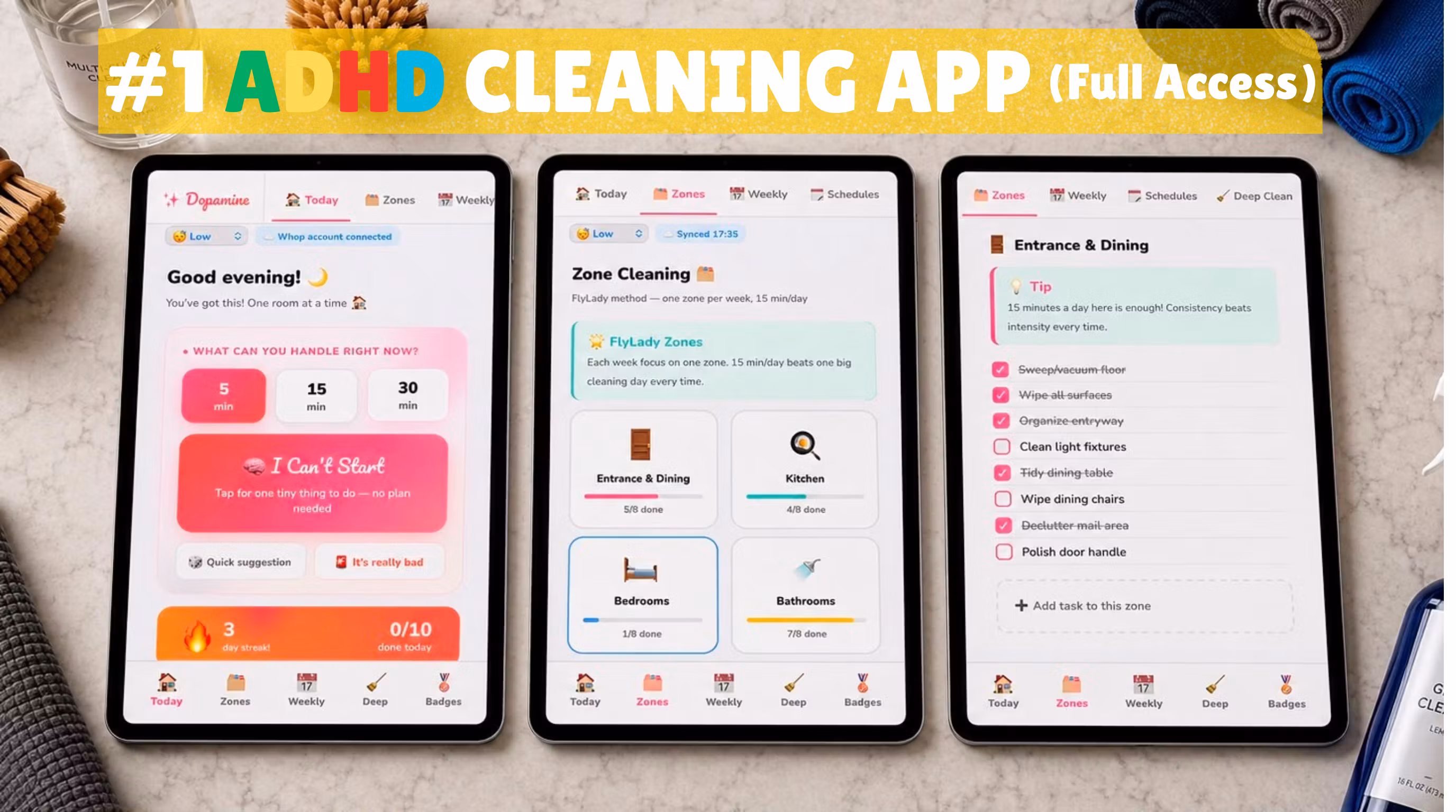 ADHD Cleaning App - Full Access