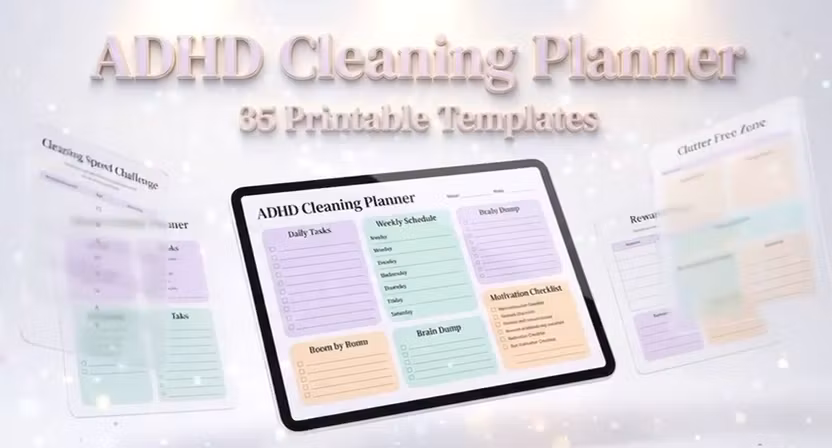 ADHD Cleaning Planner PRE-FILL
