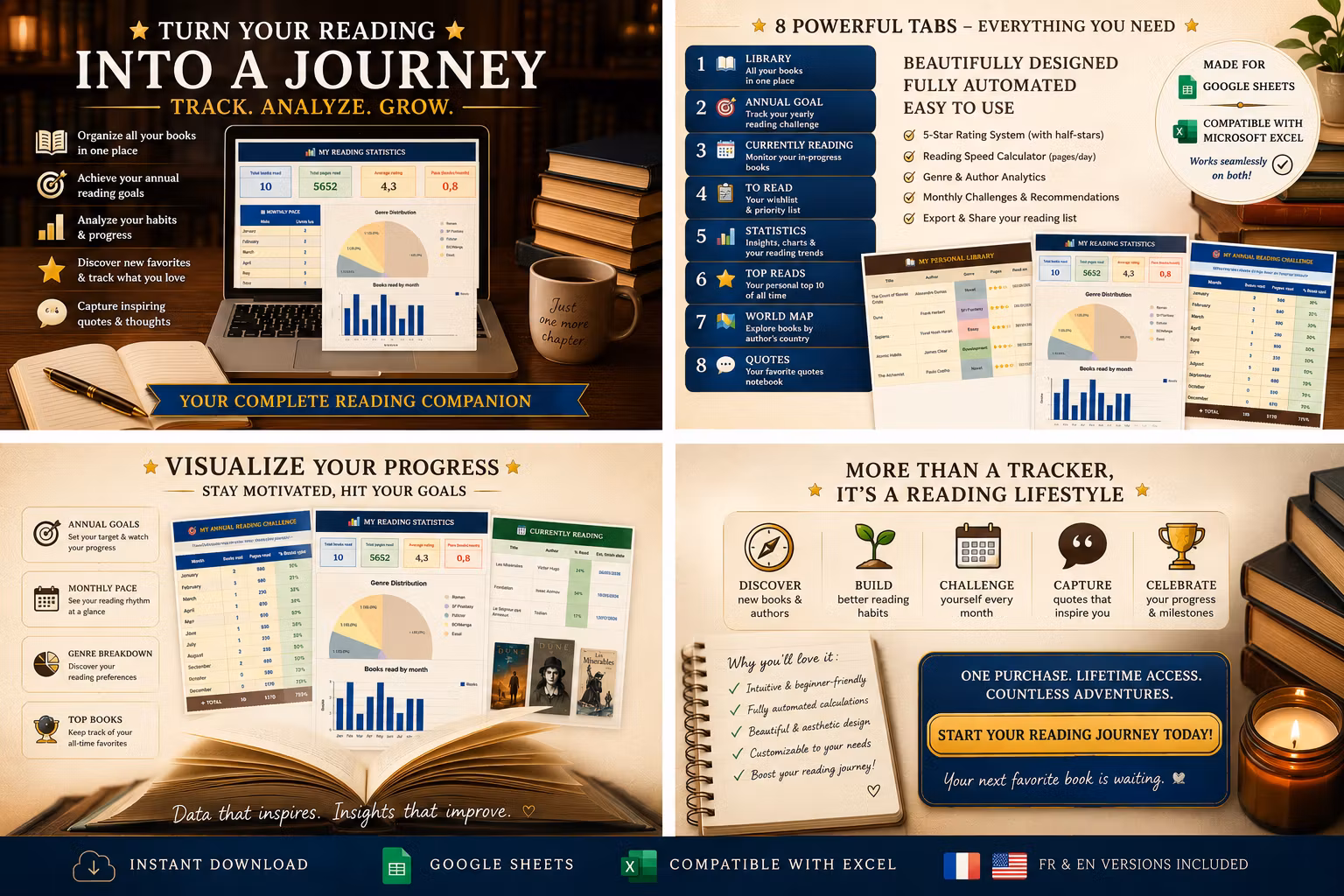 Ultimate Reading Tracker — The All-in-One Reading Journal