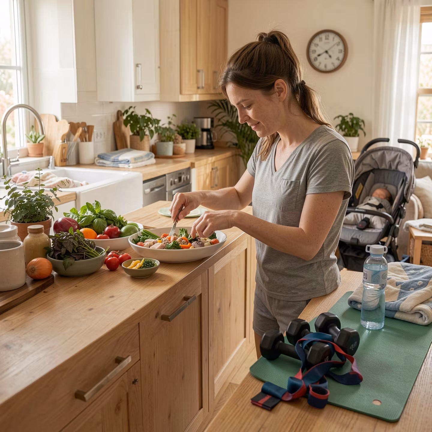 New Parents Training And Eating Well Without Childcare Or Commutes