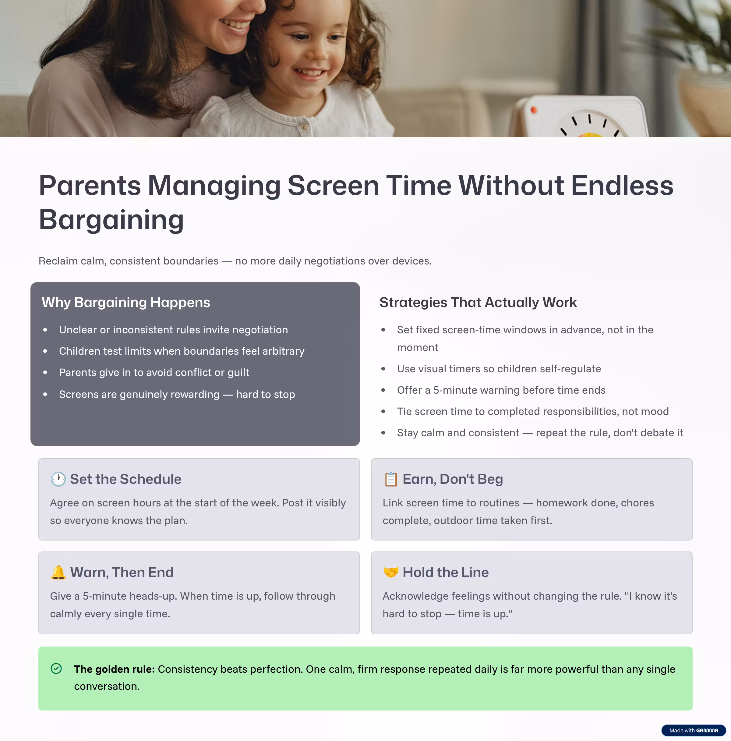  Parents Managing Screen Time Without Endless Bargaining