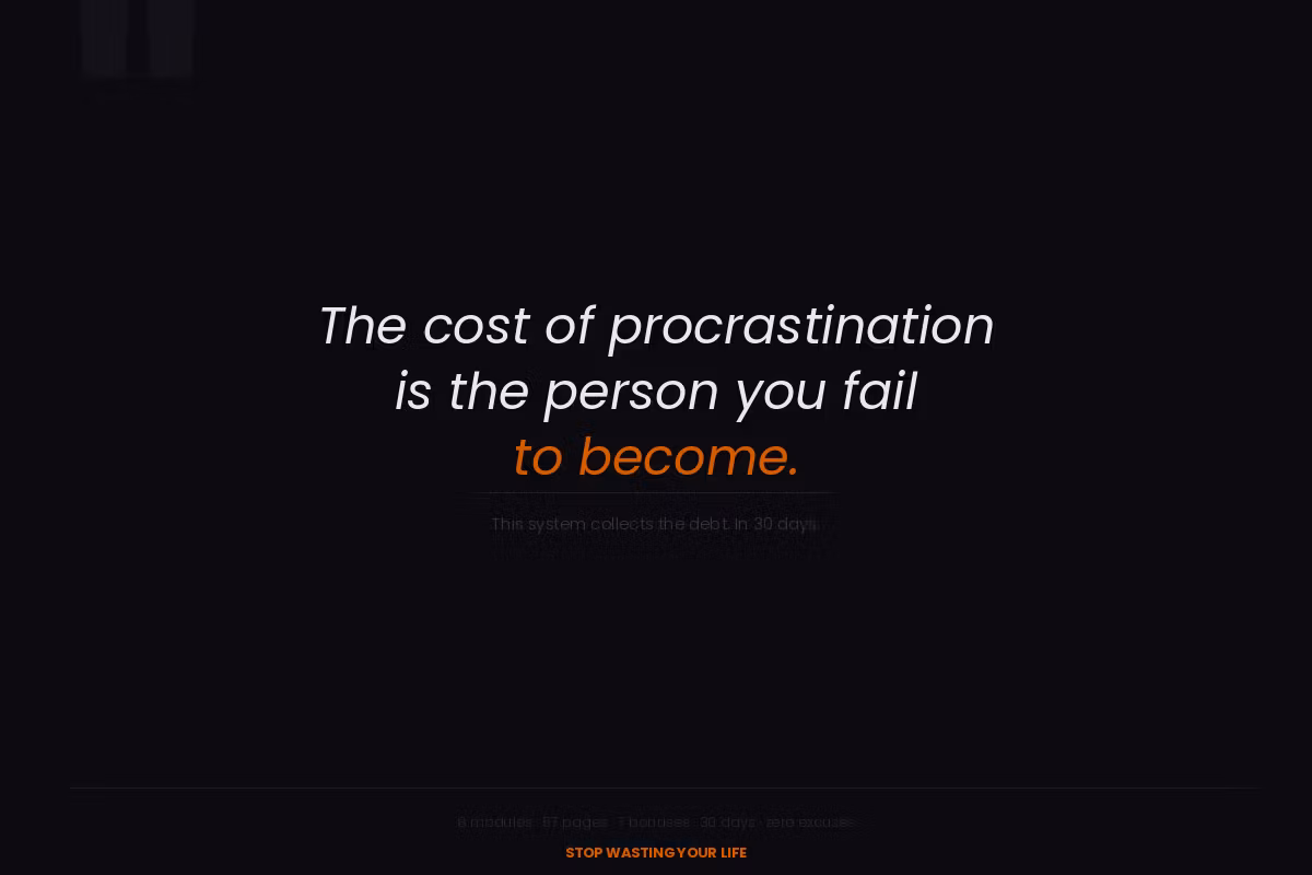 The Anti-Procrastination Blueprint