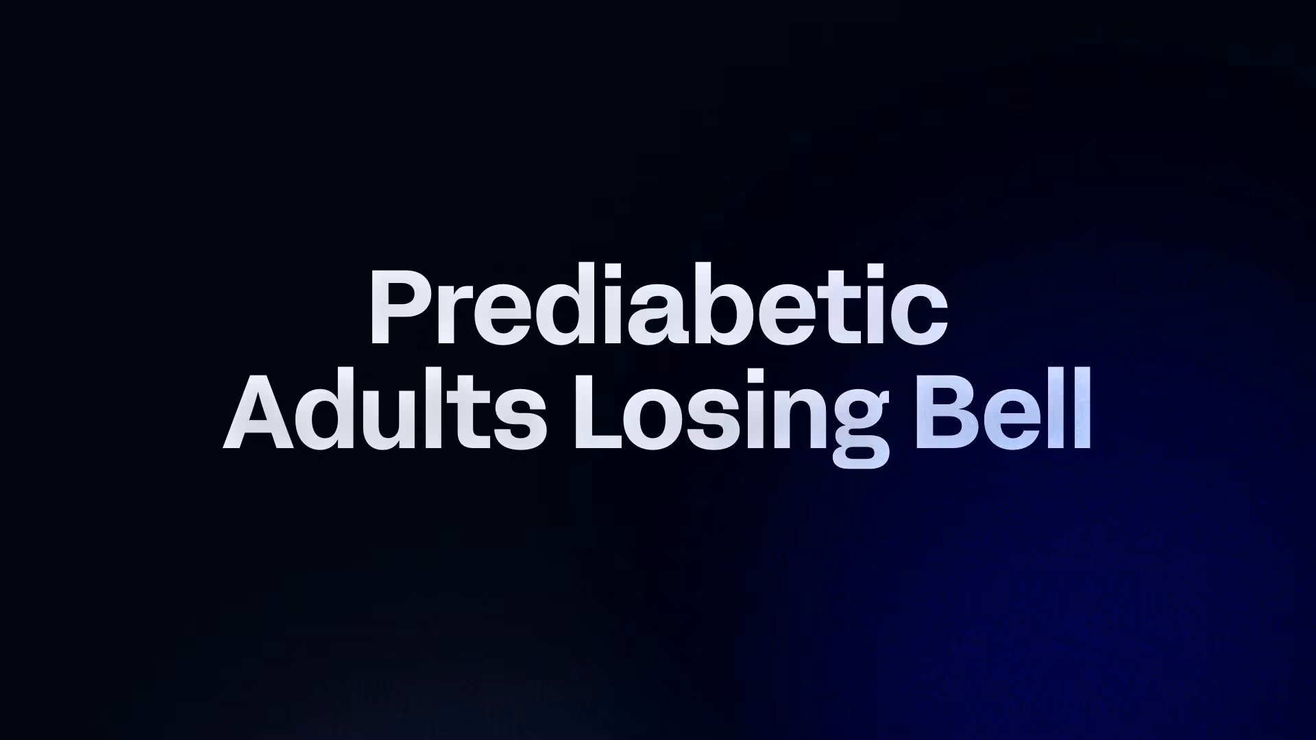 Prediabetic Belly Reset