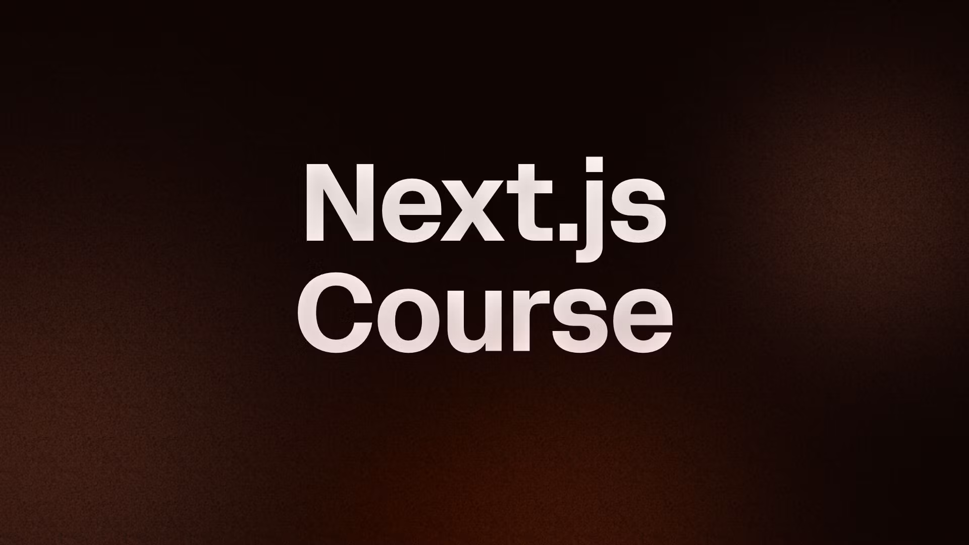 Next.js Course
