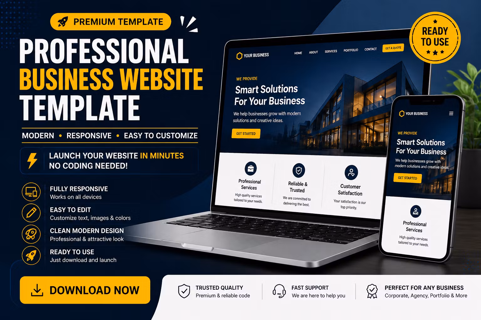 Business Website Template for Small Businesses