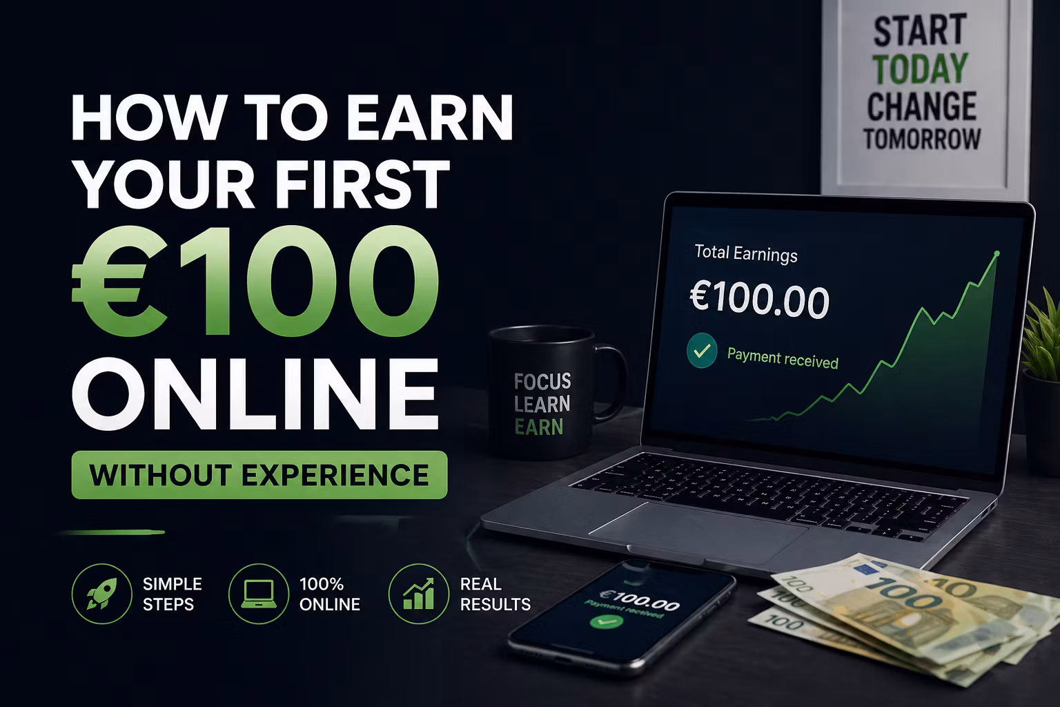 Earn Your First €100 Online