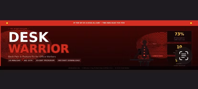 DeskWarrior: End your backpain