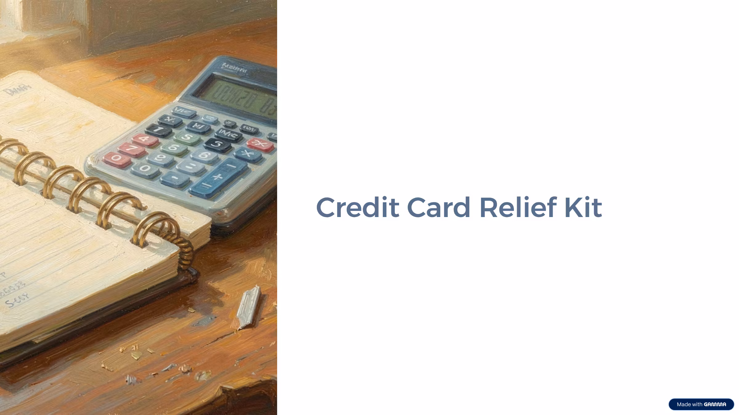 Credit Card Relief Kit
