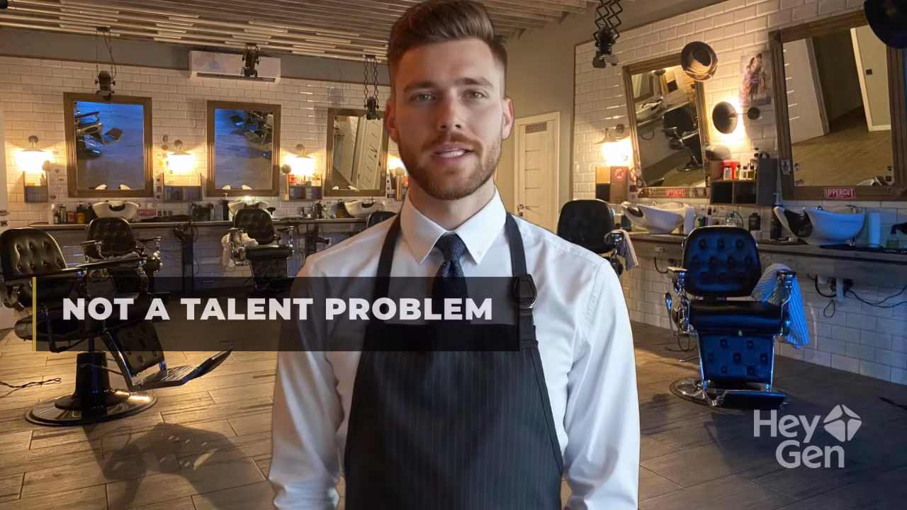 Empty Chair To Booked Barber